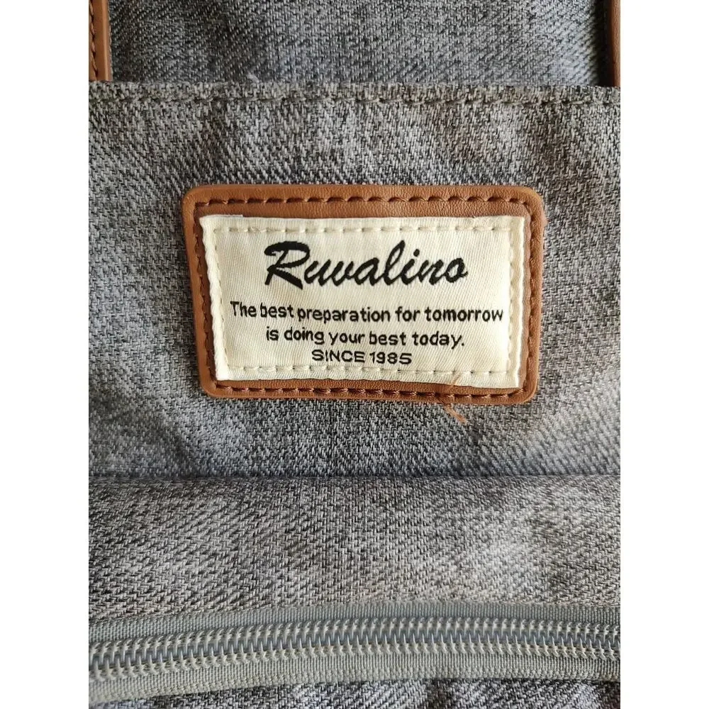 Ruvalino Multifunction Travel Diaper Bag Backpack Back Pack, Brown Gray Grey